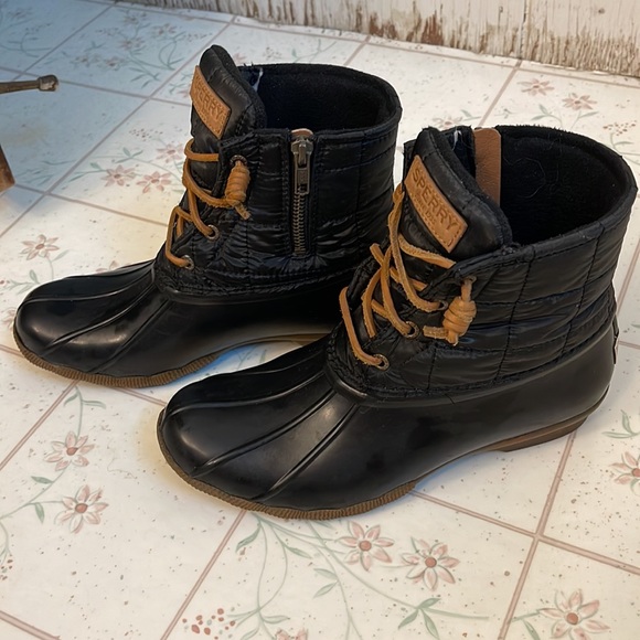 Sperry Black Rain Boots - Picture 2 of 4